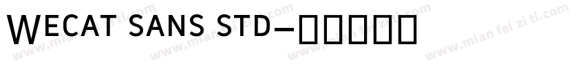 Wecat sans std字体转换